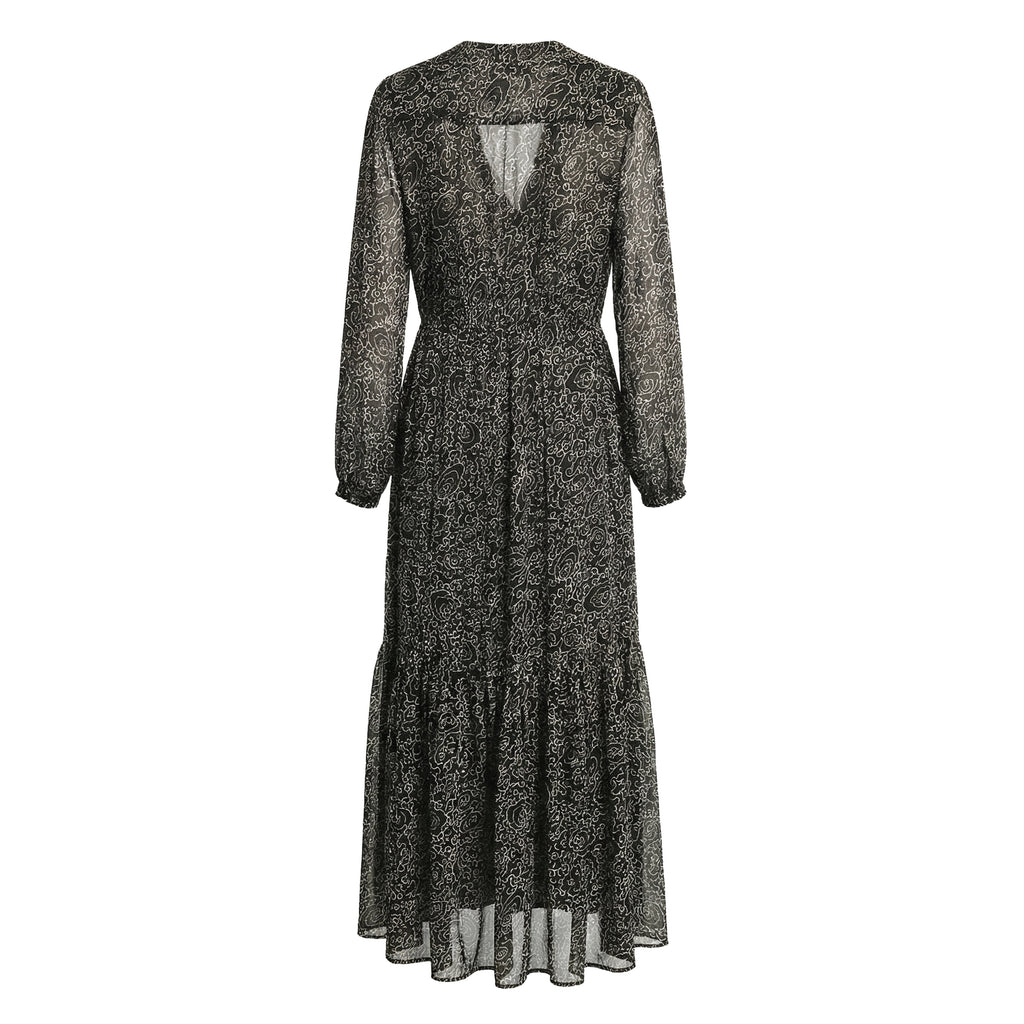 Briane Crinkled Chiffon Dress