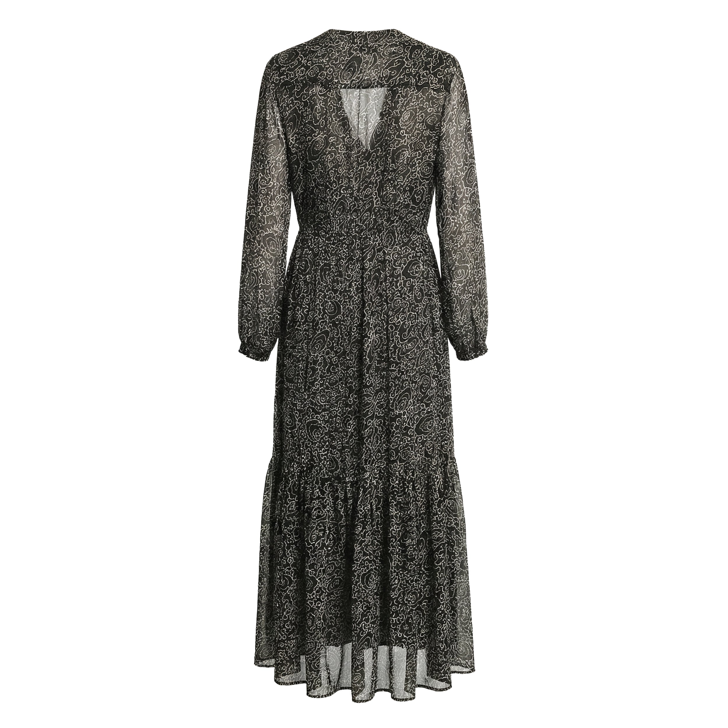 Briane Crinkled Chiffon Dress