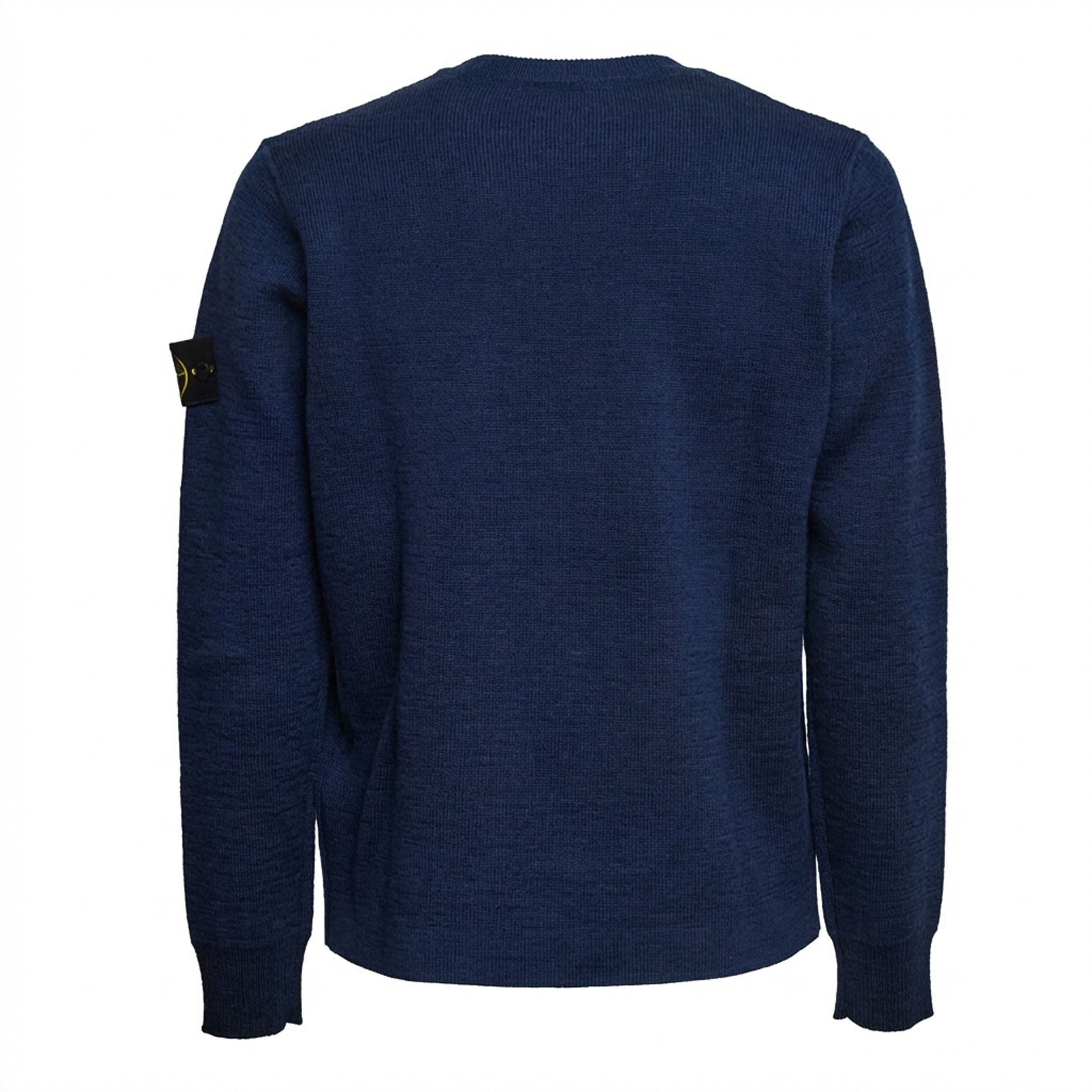 Maglia Girocollo Rubberised RWS Wool + Organic Cotton Double