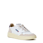 Sneakers Medalist Low In Pelle, Suede Bianco, Fig