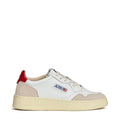 Sneakers Medalist Low In Pelle Bianca E Suede Beige