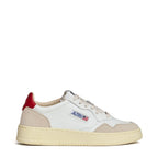 Sneakers Medalist Low In Pelle Bianca E Suede Beige
