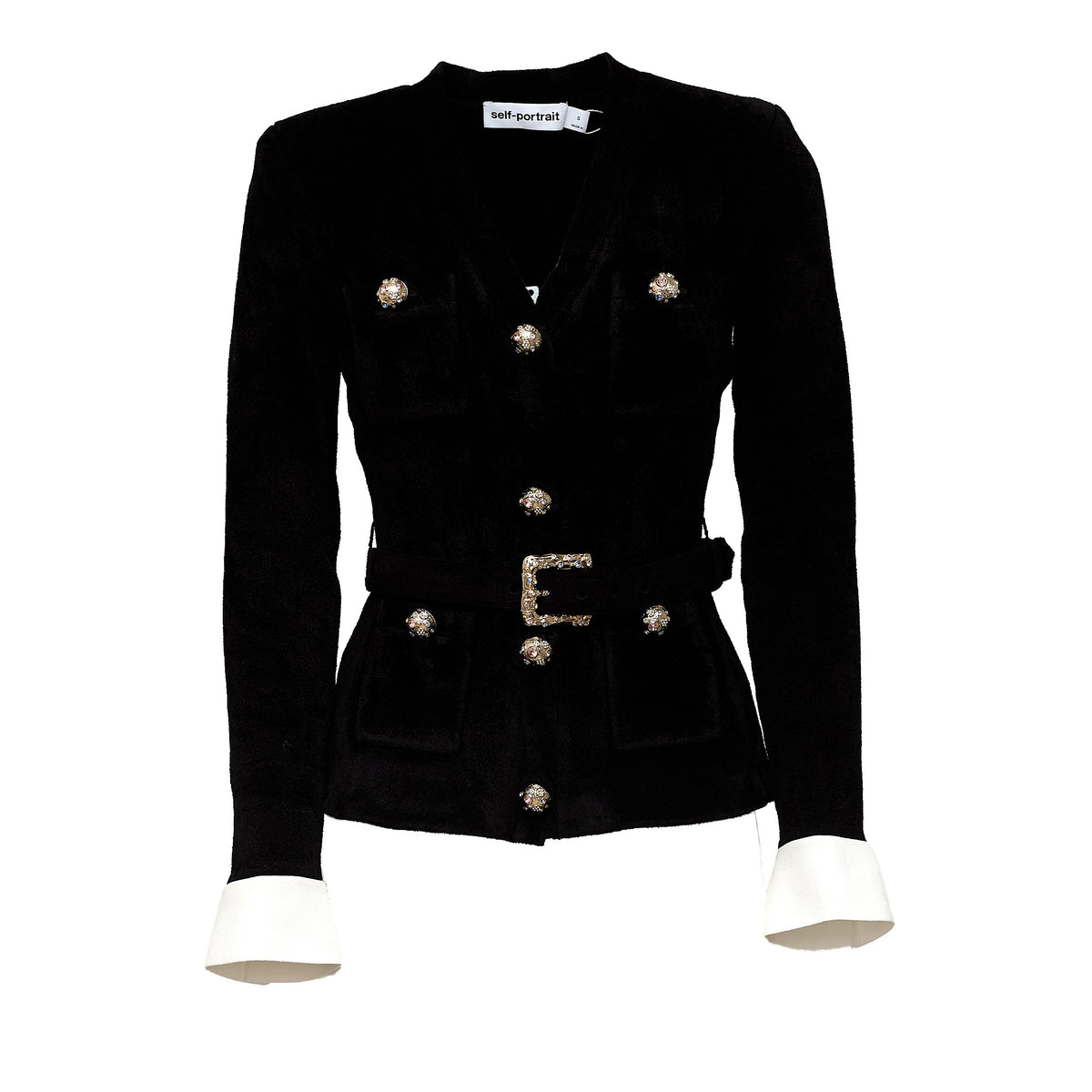 Black Chenille Knit Top