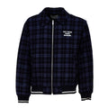 Check Flannel Jacket With Slogan