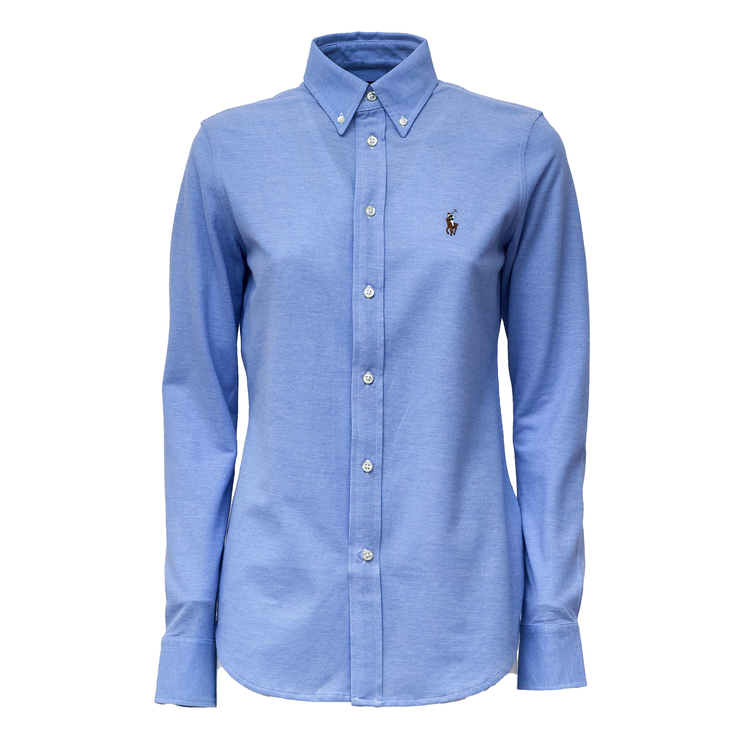 Slim Fit Knit Cotton Oxford Shirt