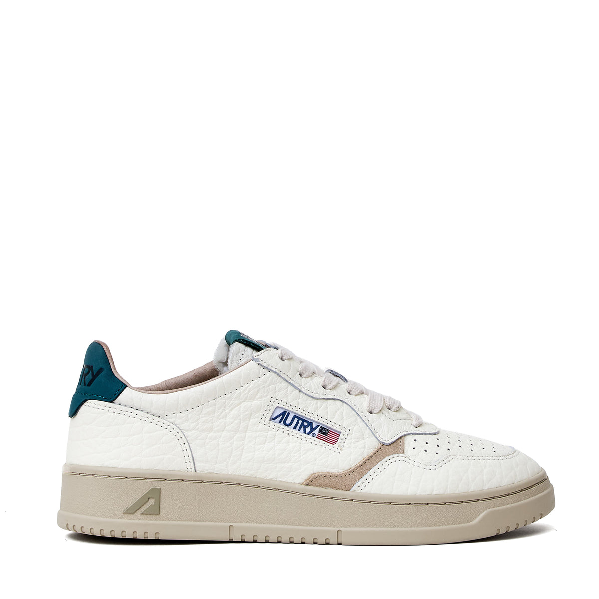 Sneakers Medalist Low In Pelle Nabuk Elephant Dark Sea, Feather Gray