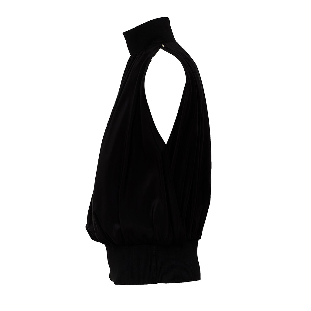 Top Piovra In Crepe De Chine Pura Seta