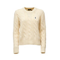 Cable Knit Crewneck Sweater Wool, Cashmere Blend