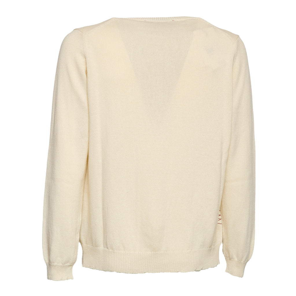 Maglia Girocollo In Cotone