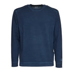Cotton Crepe Double Crewneck Sweater