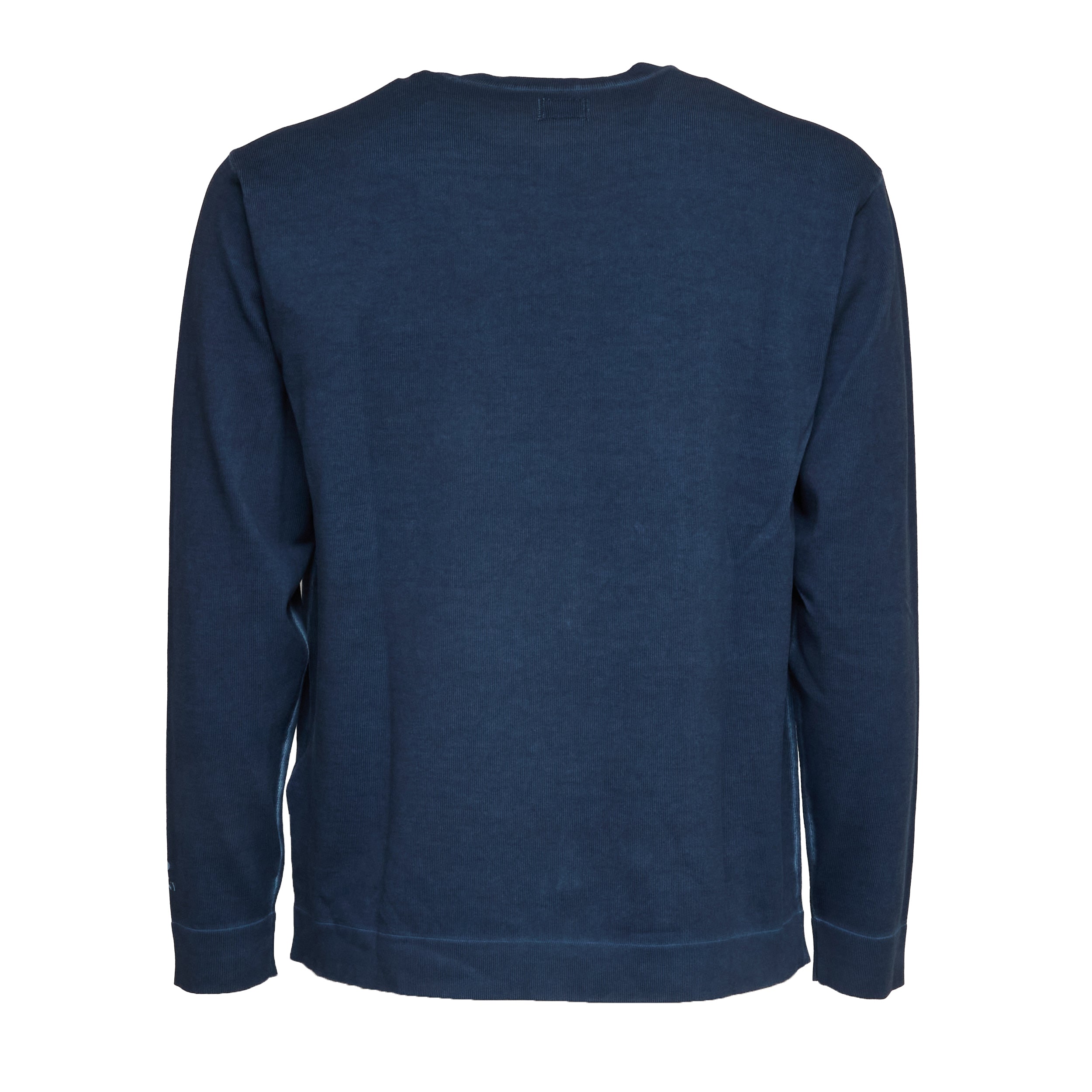 Cotton Crepe Double Crewneck Sweater
