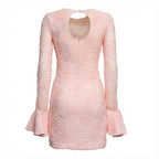 Rosana Mesh Frill Mini Dress