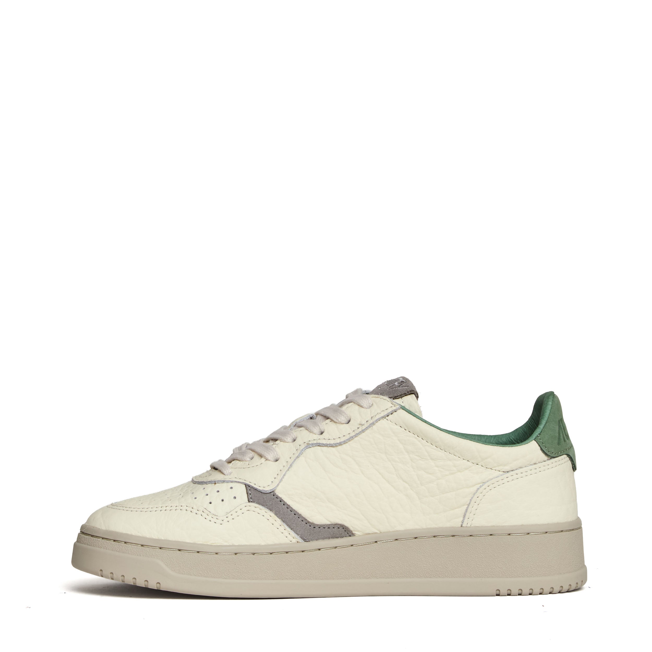 Sneakers Medalist Low In Pelle Bianca, Loden Frost, Vapor