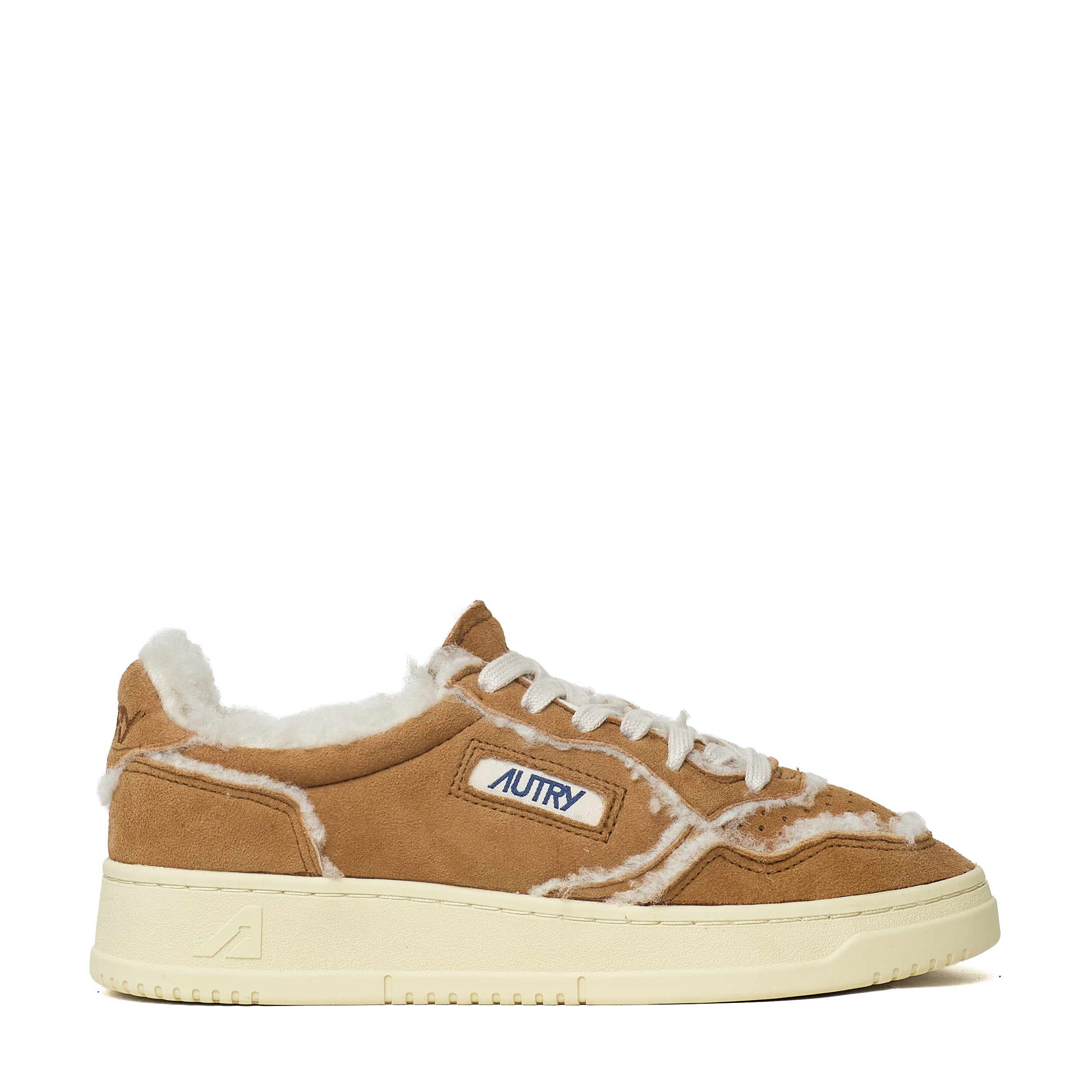 Sneakers Medalist Low In Suede, Shearling Cognac