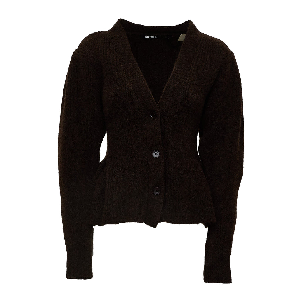 Pivot Knit Peplum Cardigan