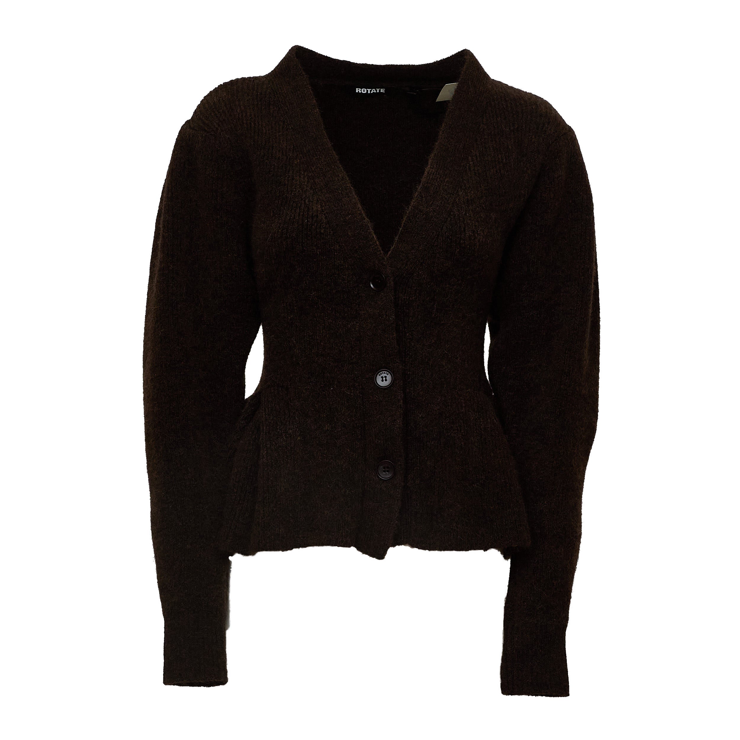 Pivot Knit Peplum Cardigan