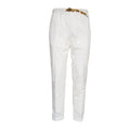 Pantaloni Lunghi In Tela Panaché Con Coulisse