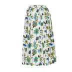 Gonna Lunga In Popeline Con Stampa Fiori Fay
