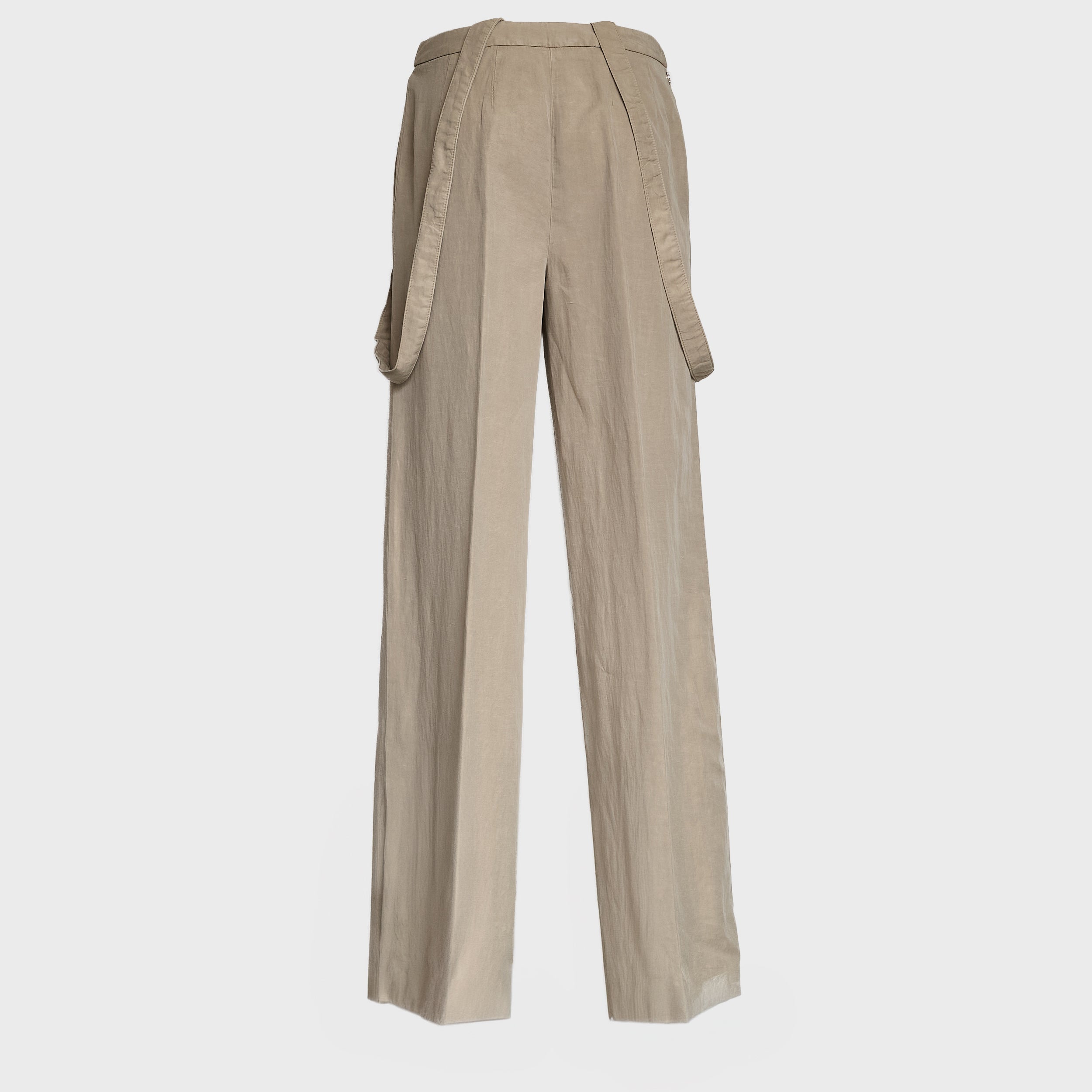 Pantaloni Tecla Wide Leg In Lino Lyocell