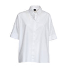 Camicia In Popeline Di Cotone Stretch
