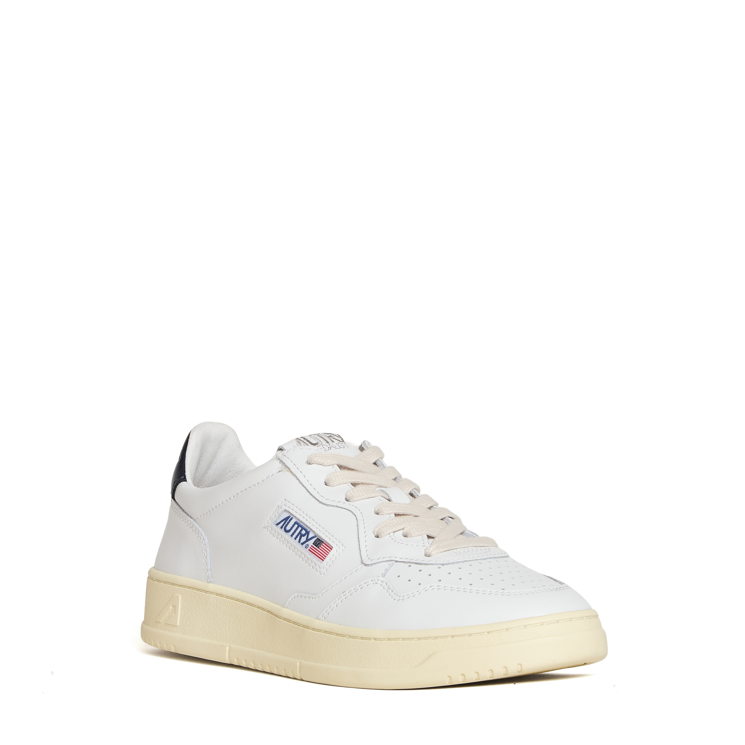 Sneakers Medalist Low In Pelle Bianca, Space
