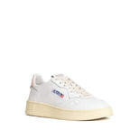 Sneakers Medalist Low In Pelle Bianca, Rosa