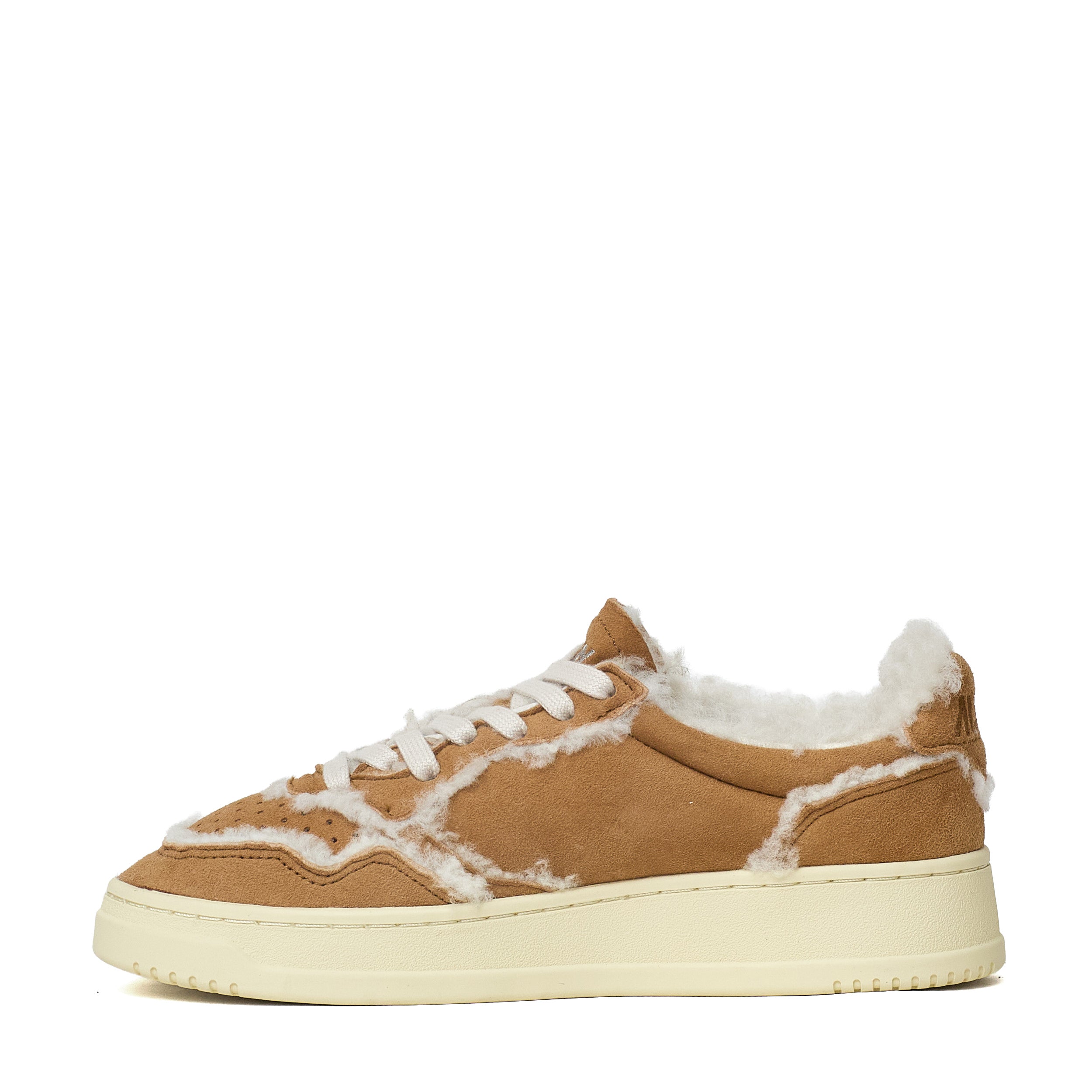 Sneakers Medalist Low In Suede, Shearling Cognac