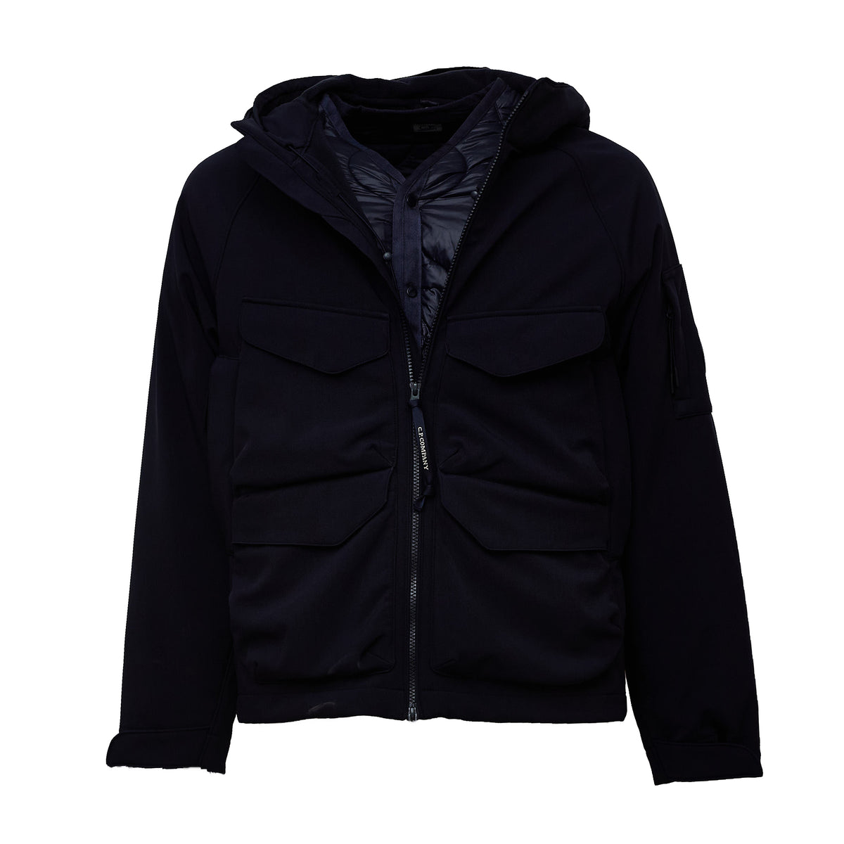 C.P. Shell-R Padded Hooded Lens Jacket