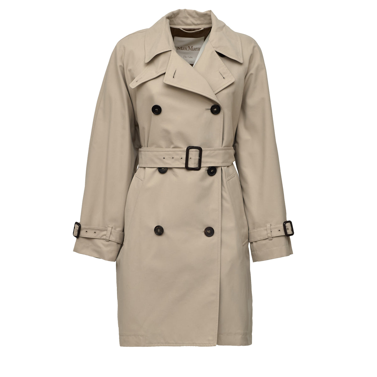 Trench Radioso In Gabardina Antigoccia