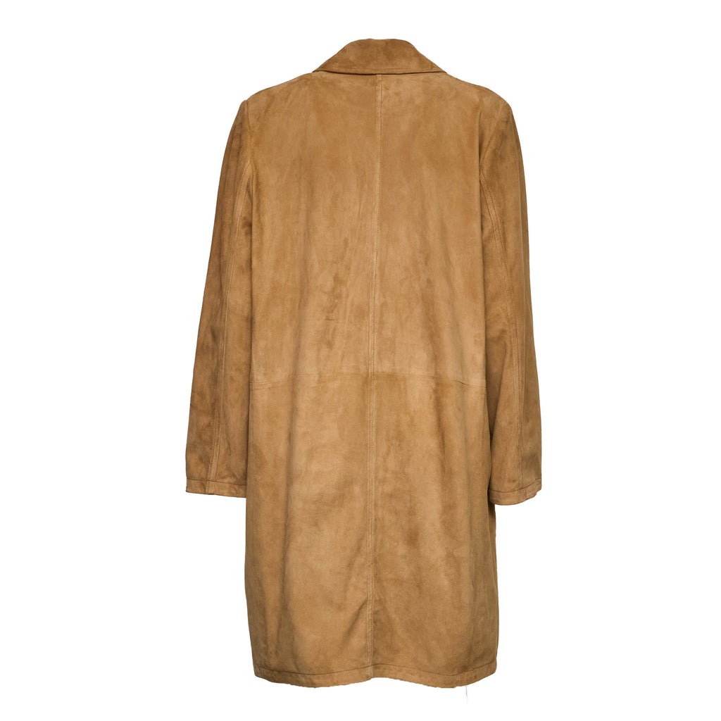 Goat Suede Leather Coat