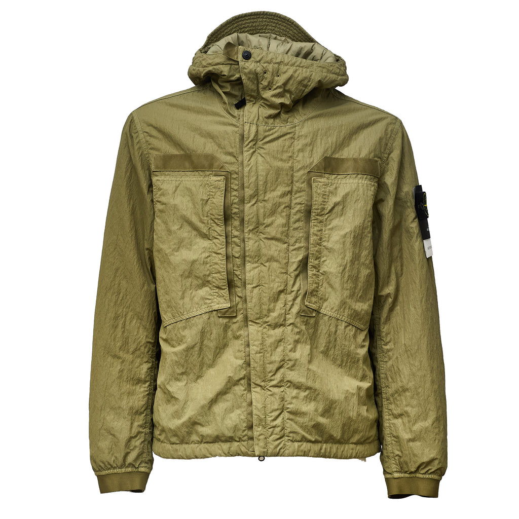 Parka Corto Warp Rib Nylon-Tc