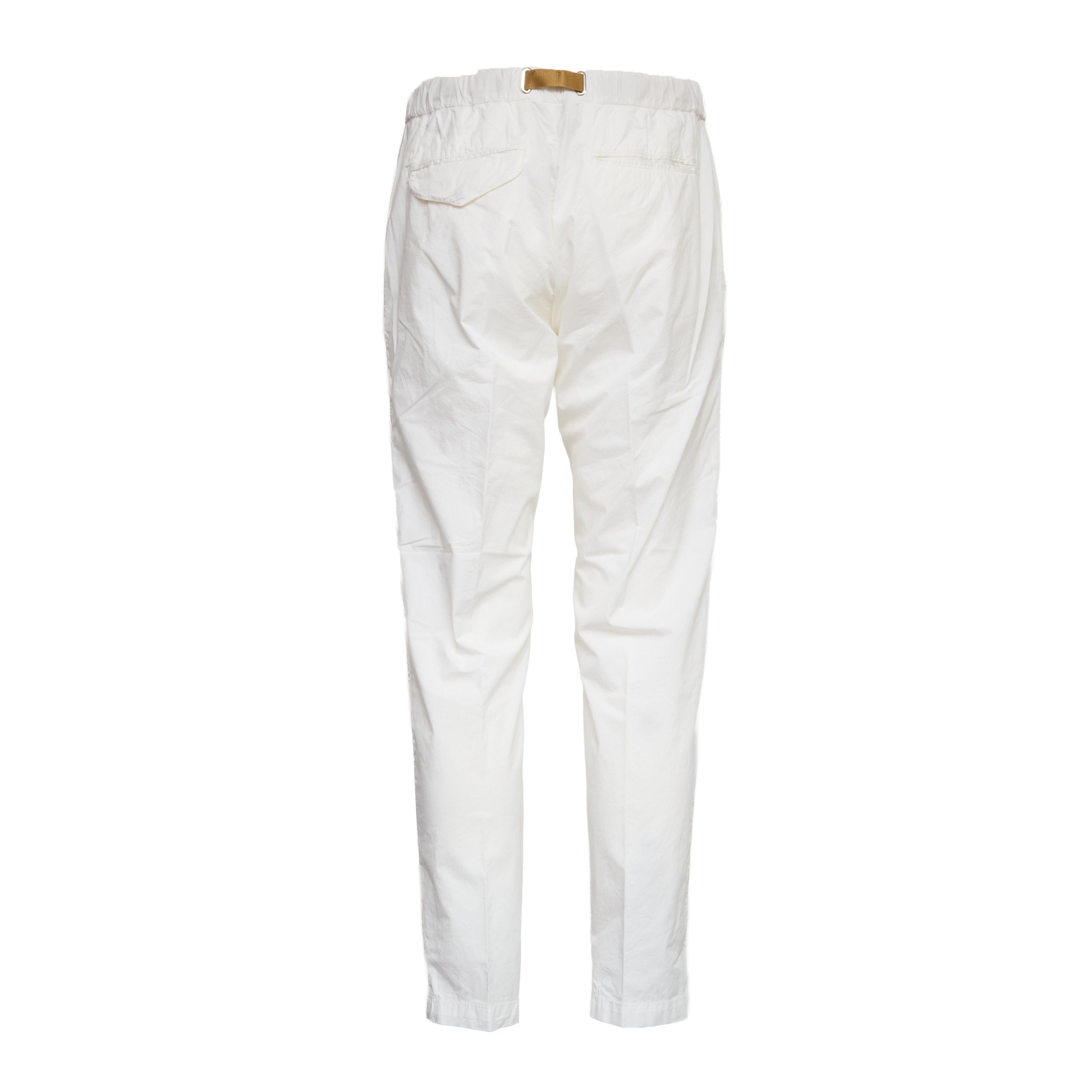 Pantaloni Lunghi In Tela Panaché Con Coulisse