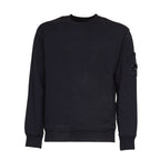 Cotton Diagonal Fleece Crewneck Lens Sweatshirt