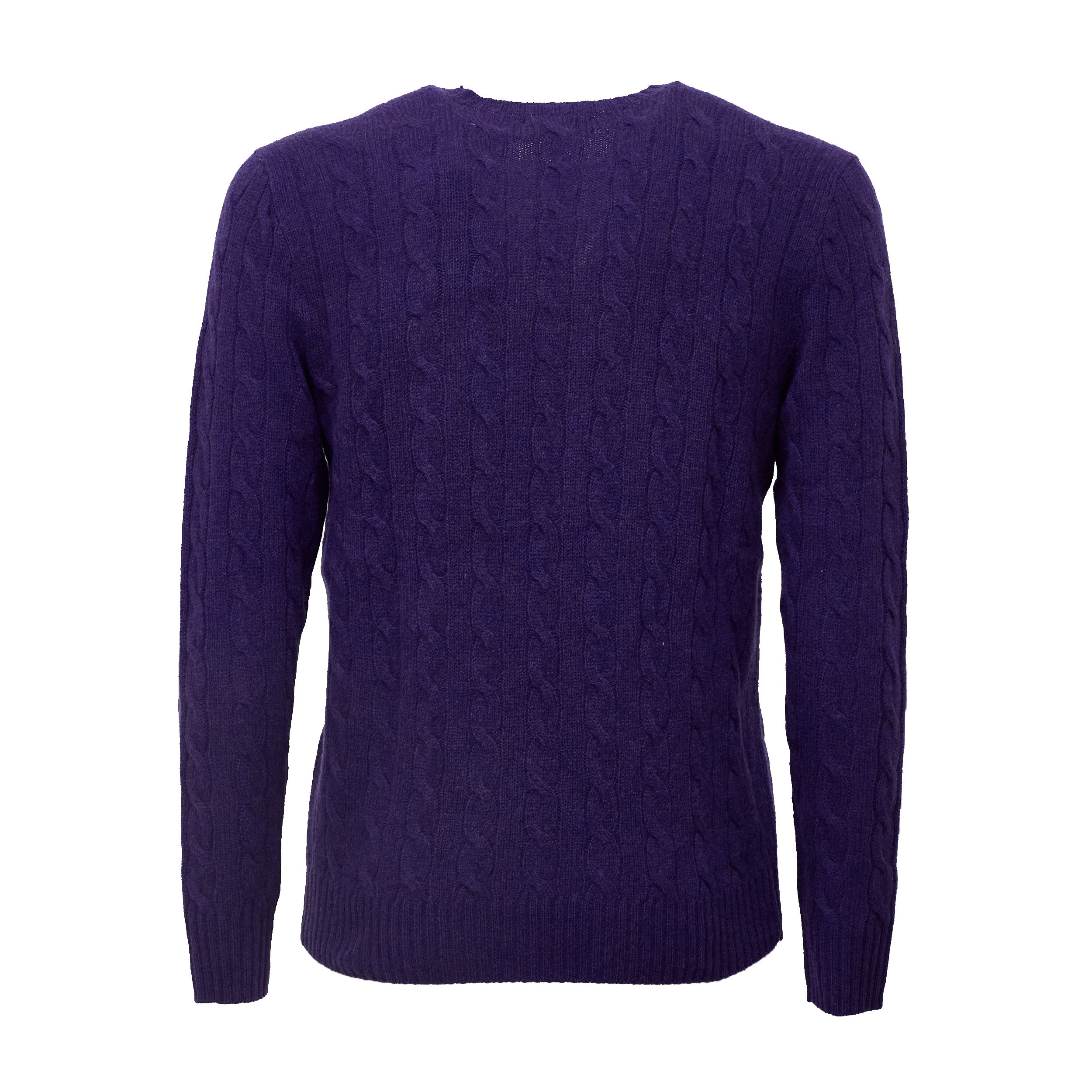 Cable-Knit Crewneck Pullover In Wool, Cashmere