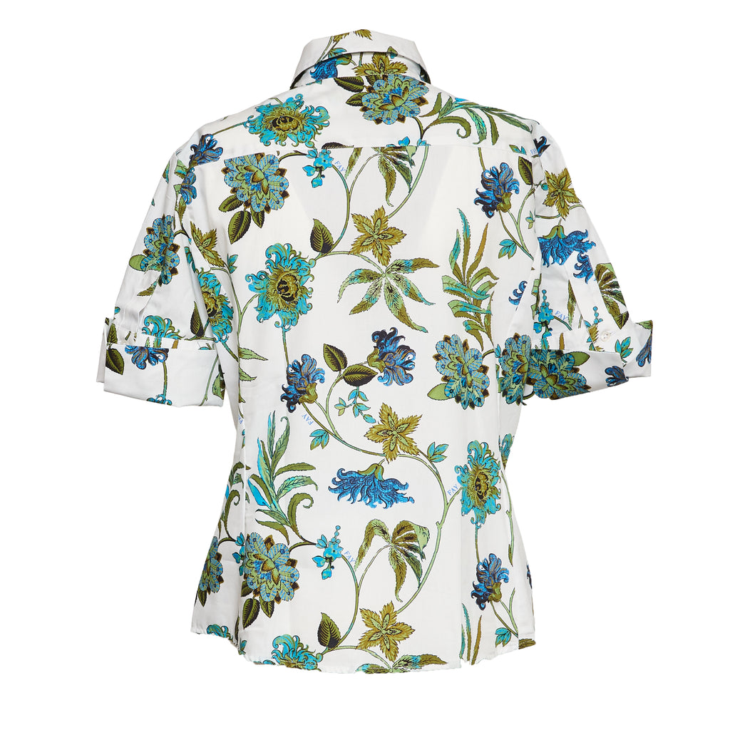 Camicia In Popeline Con Stampa Fiori Fay