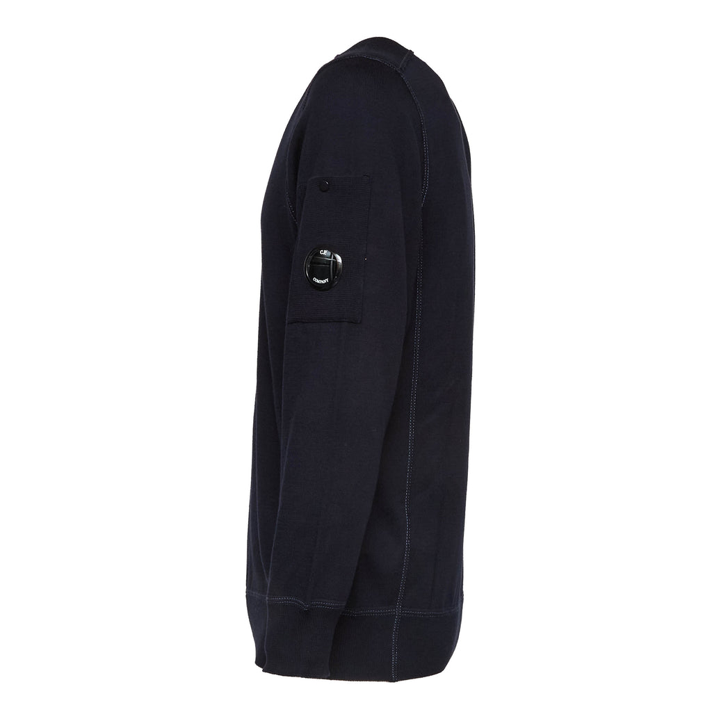 Cotton Sea Island Crewneck Lens Sweater
