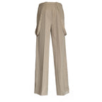 Pantaloni Tecla Wide Leg In Lino Lyocell