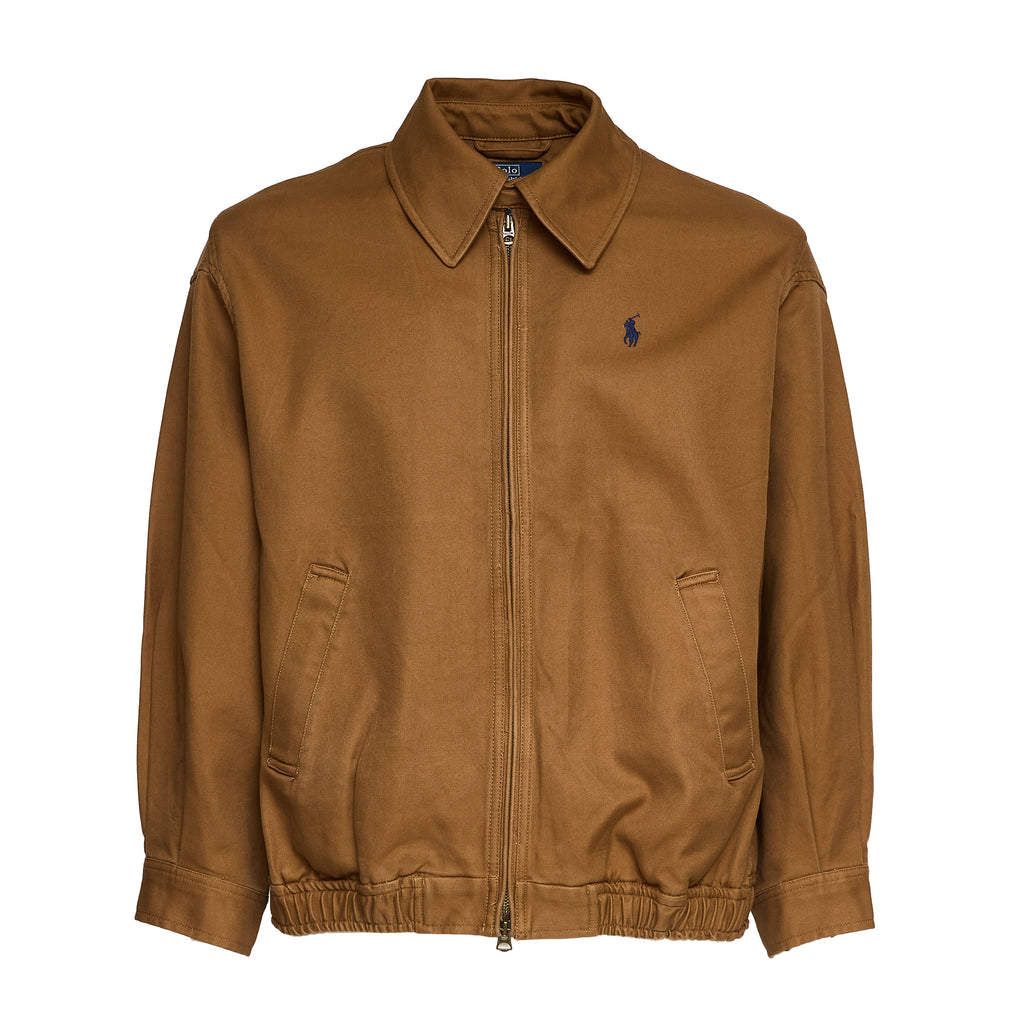 Giubbotto Bomber In Twill Di Cotone