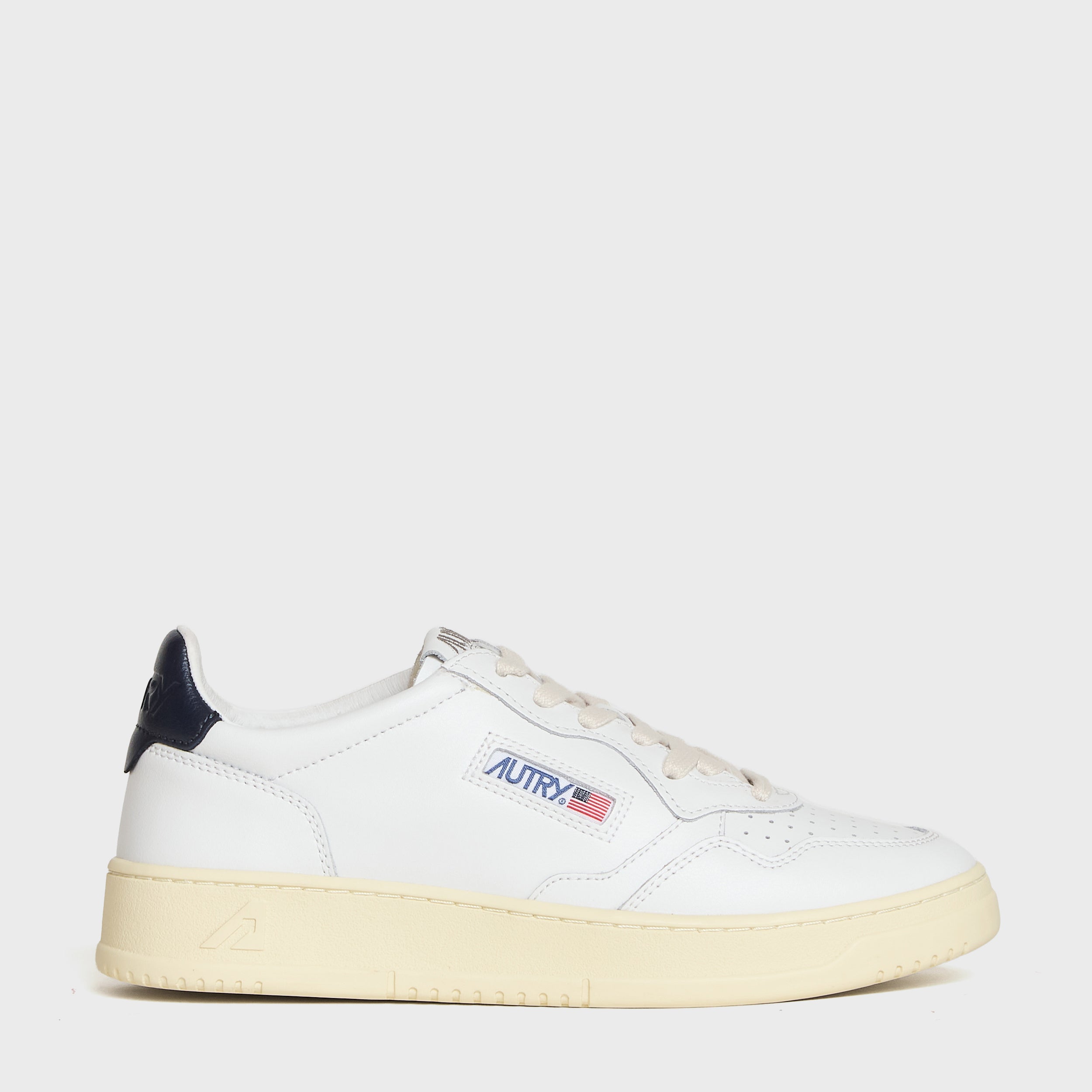Sneakers Medalist Low In Pelle Bianca, Space