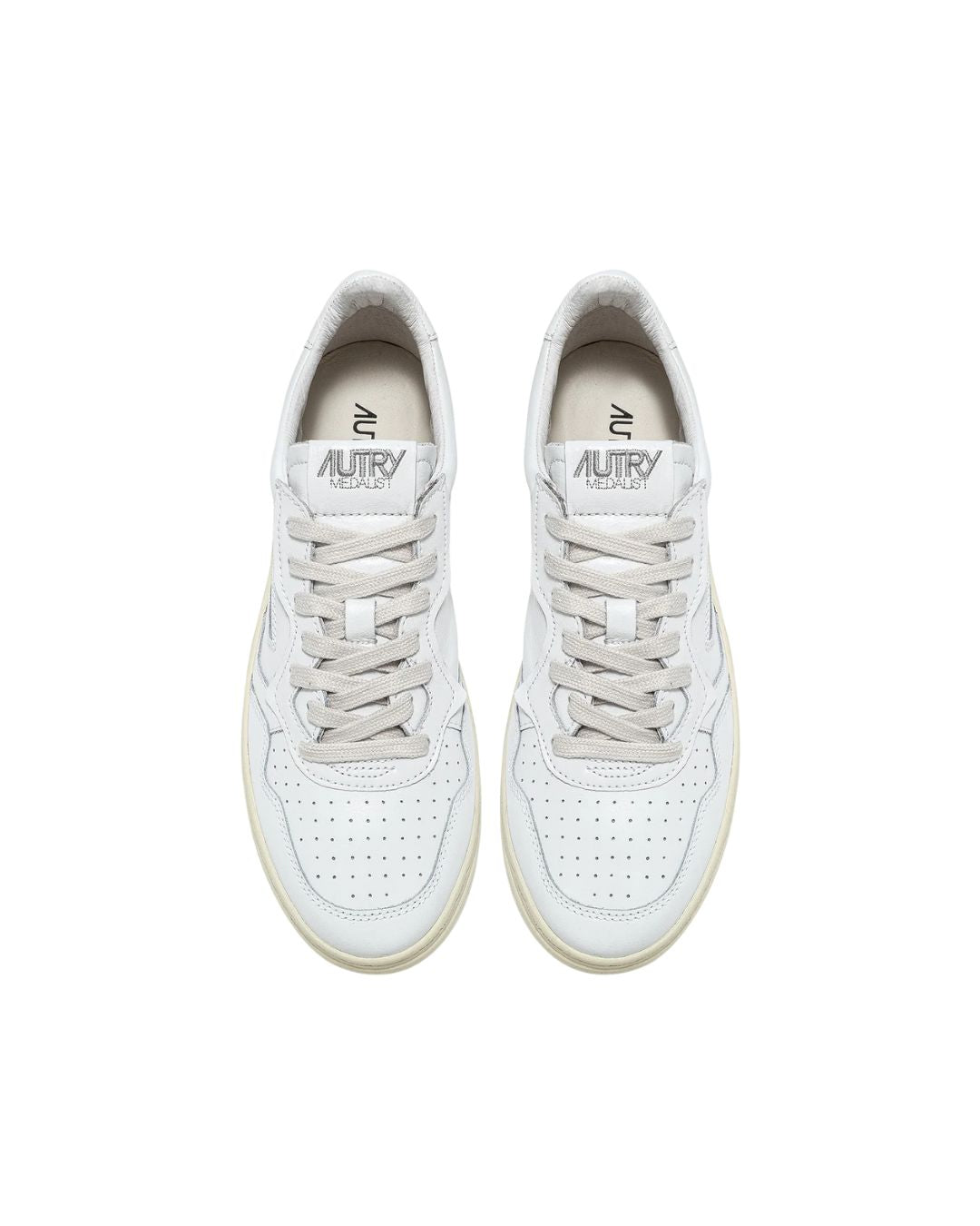 Sneakers Medalist Low In Pelle Bianca