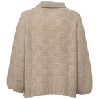 Maglia Cardigan Con Colletto