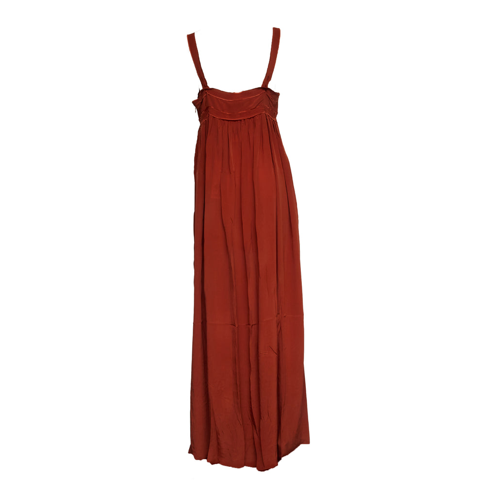 Jacobean Maxi Babydoll Dress
