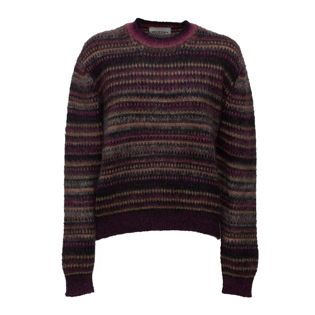 Morine Striped Brushed Pullover