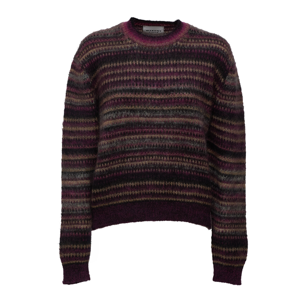 Morine Striped Brushed Pullover