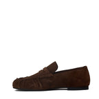Aven Suede Brown Leather Loafers