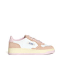 Sneakers Medalist Low In Pelle Bianca, Suede Phard