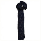 Ruby Jacquard Midi Puff Long Dress