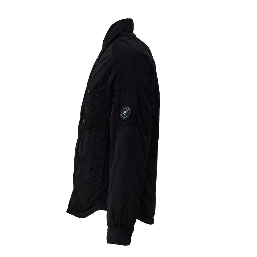 Chrome-R Padded Button Overshirt