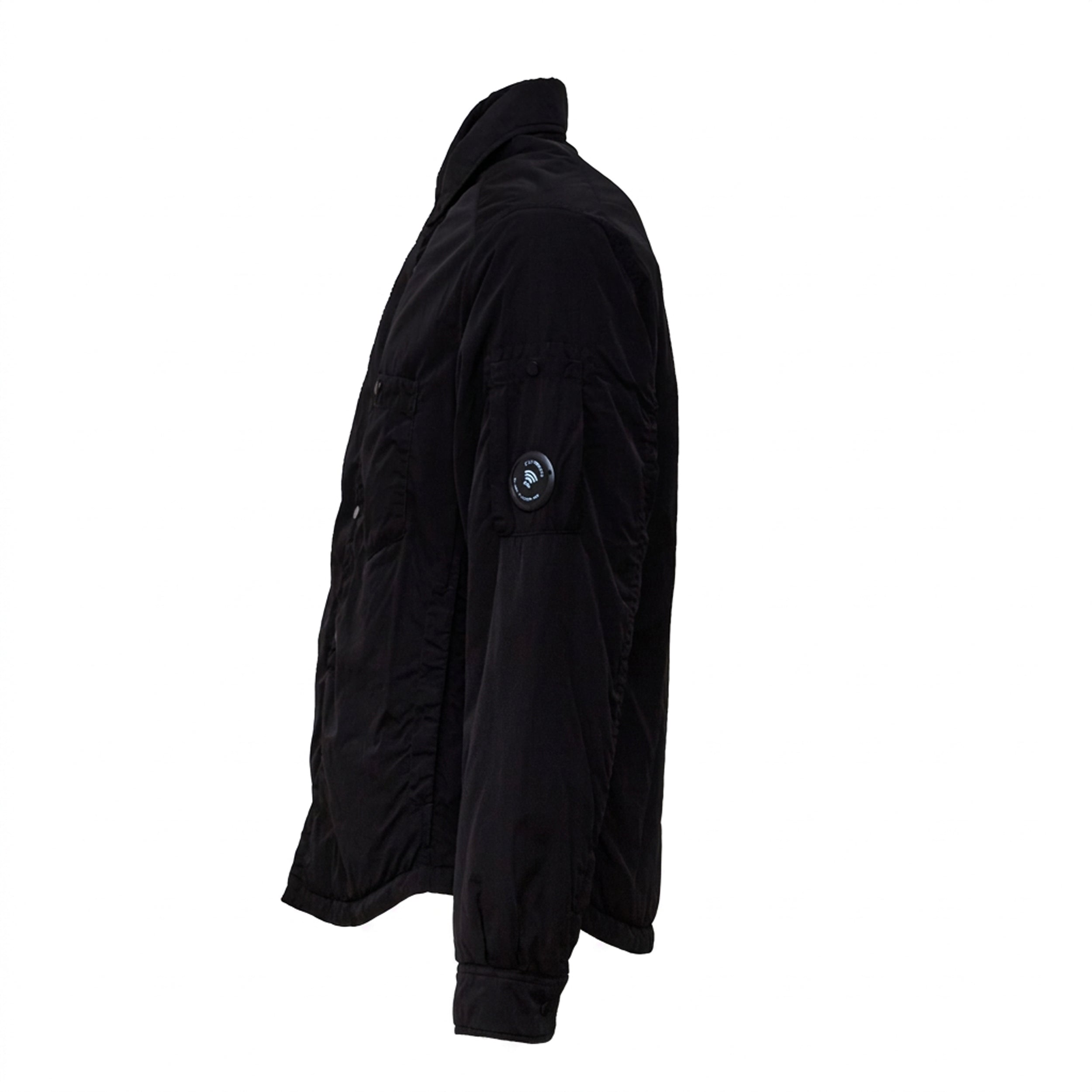 Chrome-R Padded Button Overshirt