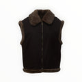 Hesketh Wax Fur Shearling Gilet With Collar